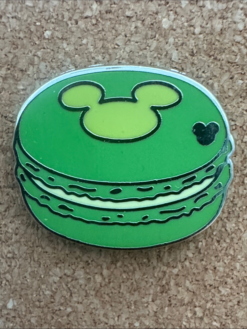 5/$25 Disney Green Mickey Macaron Pin